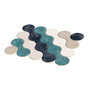Conceptum Alfombra de Pasillo Eugene V3 - 4667 - 1 Azul 80 x 150 cm